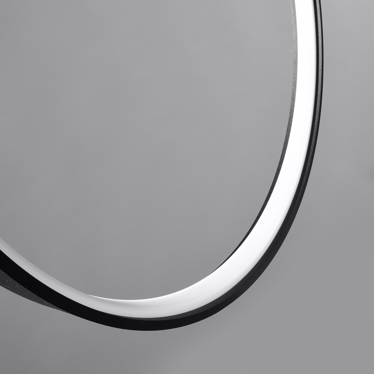 nowoczesna lampa - Lampa wisząca RIO 55 czarny LED 3000K