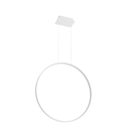minimalistyczna lampa - Lampa wisząca RIO 78 biały LED 4000K