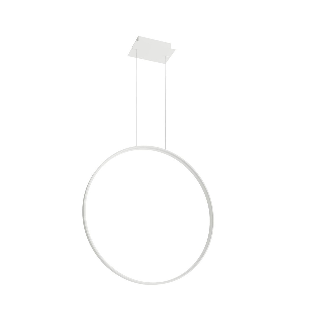 minimalistyczna lampa - Lampa wisząca RIO 78 biały LED 4000K