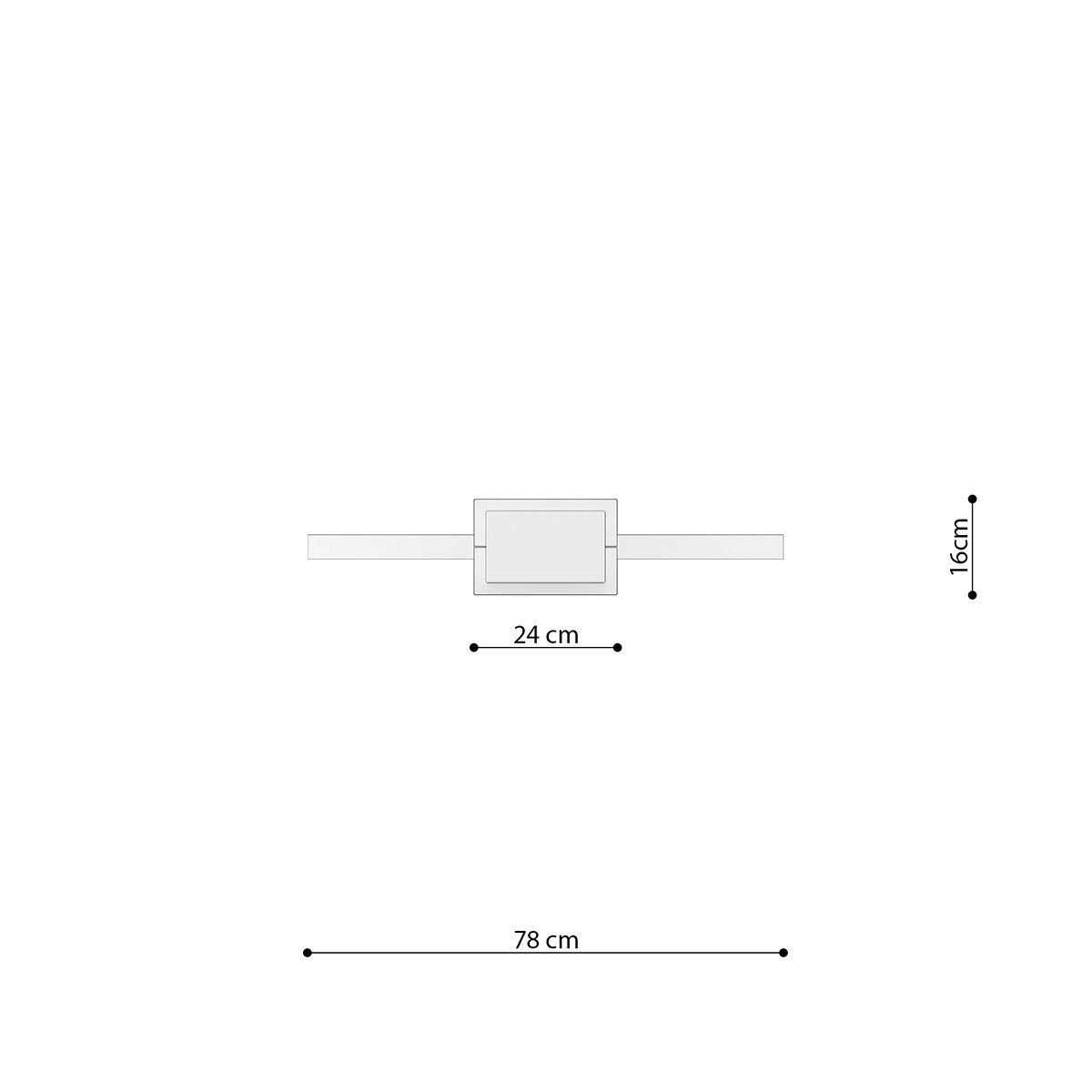 minimalistyczna lampa - Lampa wisząca RIO 78 biały LED 4000K