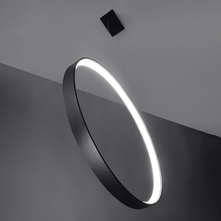 czarująca lampa - Lampa wisząca RIO 110 czarny LED 4000K