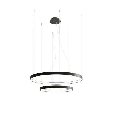 stylowa lampa - Żyrandol RIO 2 55/78 czarny LED 3000K