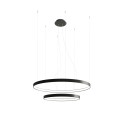 stylowa lampa - Żyrandol RIO 2 55/78 czarny LED 3000K