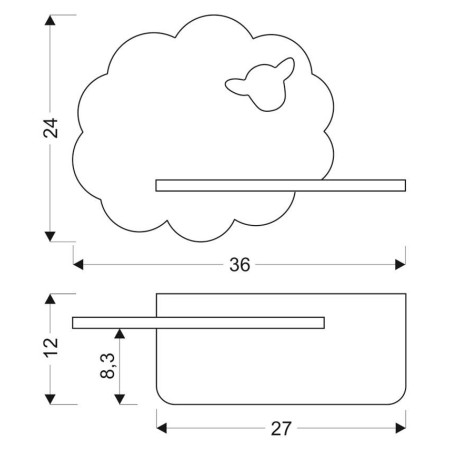 Candellux SHEEP 21-85139 x - 250 lm - 5W LED - 4000K