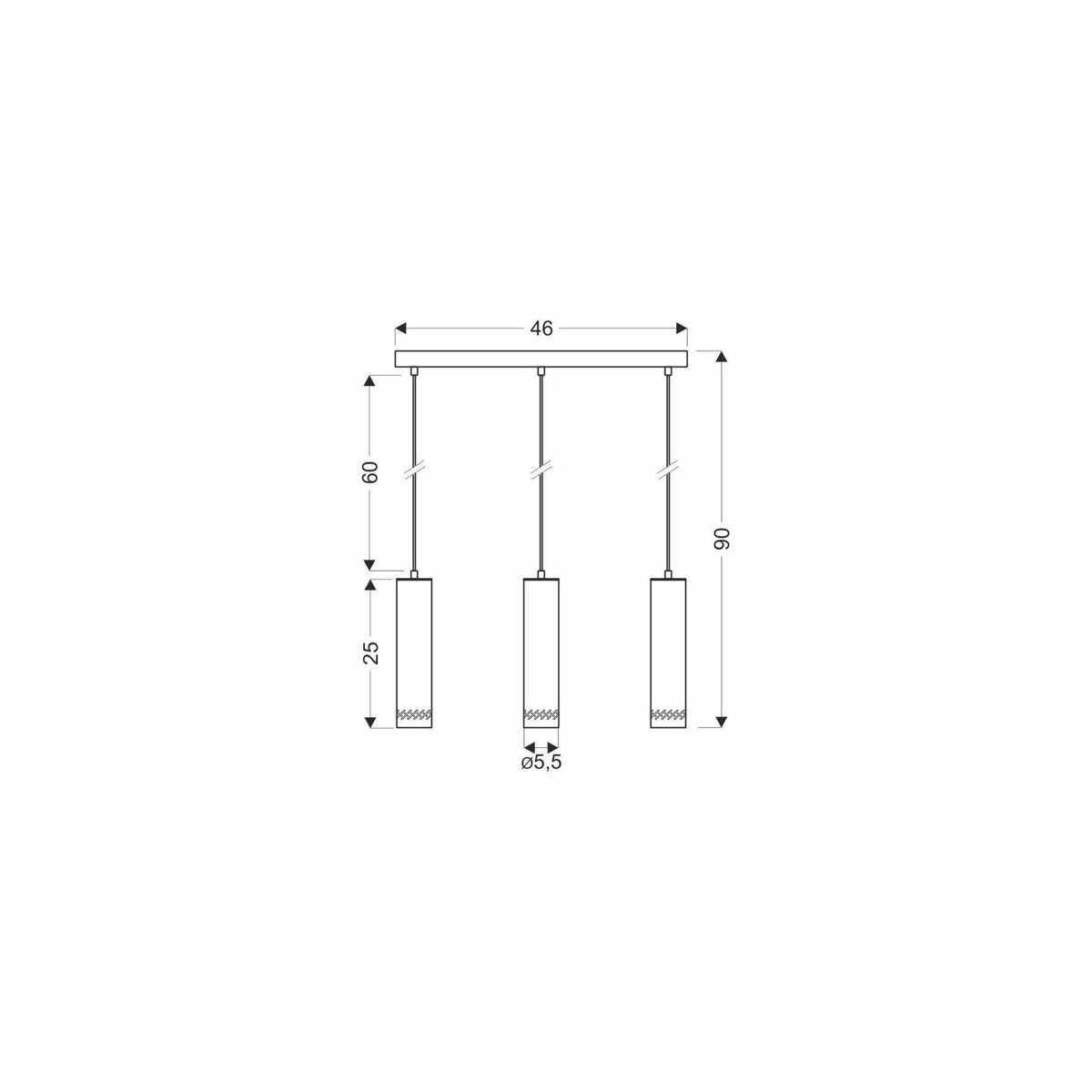 Candellux TUBO 33-79138 3xGU10