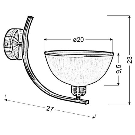 Candellux LAMPA 21-47557 1xE27