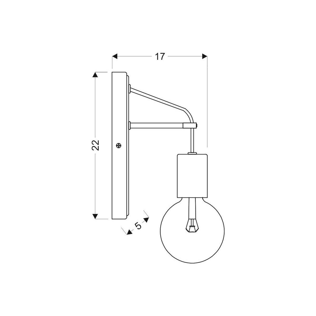 Candellux ALTO 21-70883 1xE27