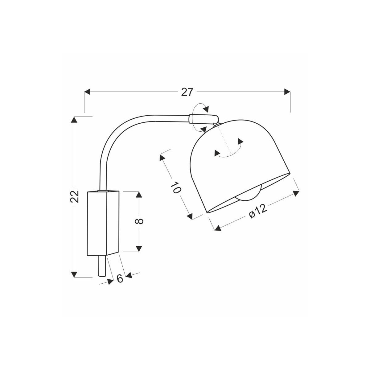 Candellux RUPI 21-75482 1xE27