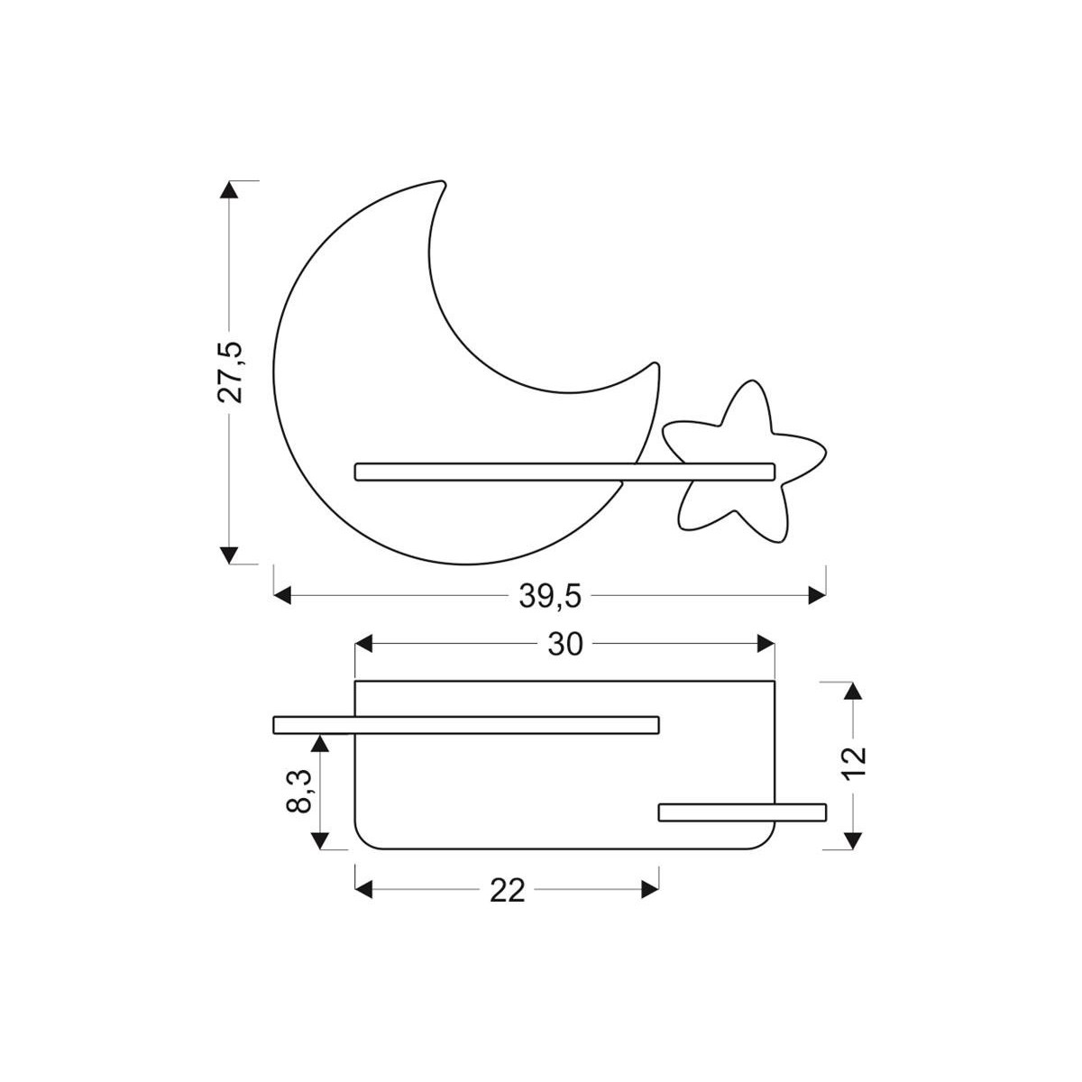 Candellux LAMPA 21-75574 xLED - 250 lm - 5W LED - 4000K
