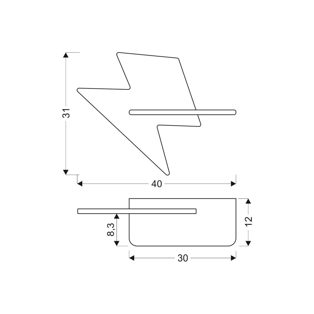 Candellux LAMPA 21-75604 xLED - 200 lm - 4W LED - 4000K
