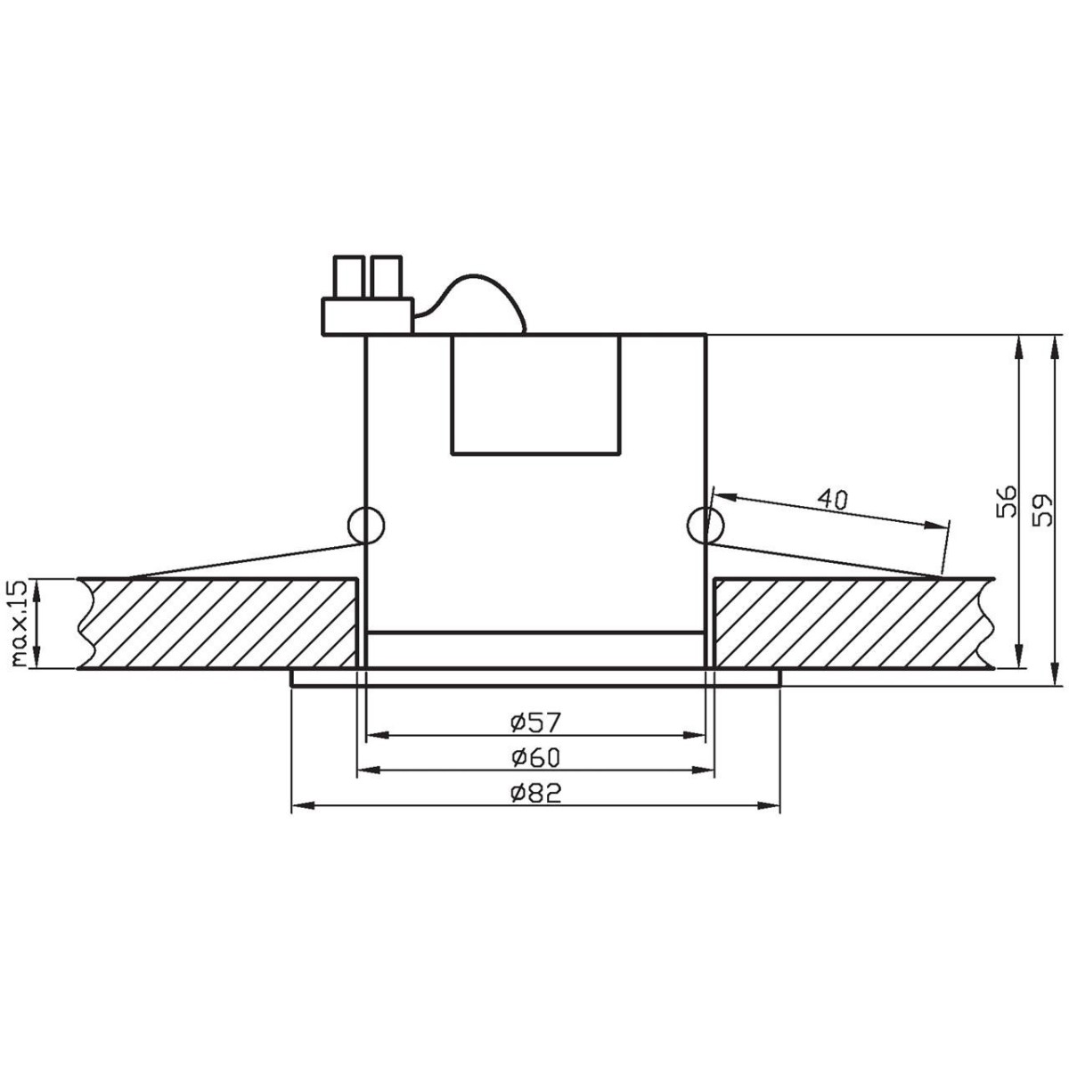 Candellux OPRAWA 2211401 xGU10