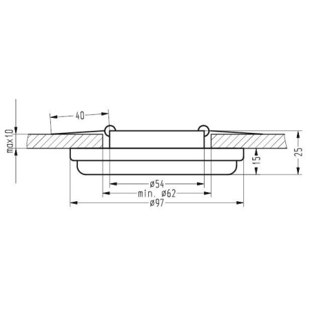 Candellux OPRAWA 2240299 xLED - 270 lm - 5W LED - 4000K