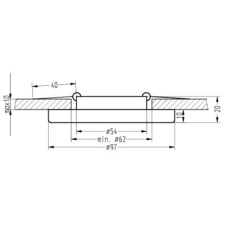 Candellux OPRAWA 2240305 xLED - 270 lm - 5W LED - 4000K
