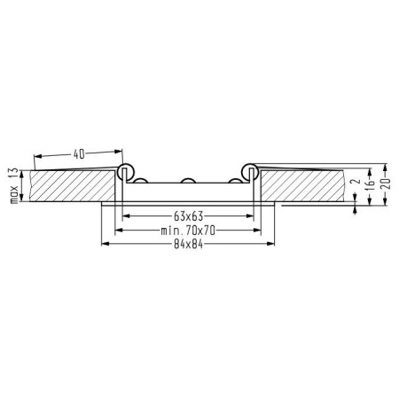 Candellux OPRAWA 2263717 xLED - 165 lm - 3W LED - 4000K