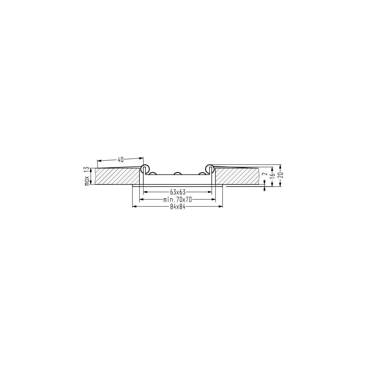 Candellux OPRAWA 2263717 xLED - 165 lm - 3W LED - 4000K