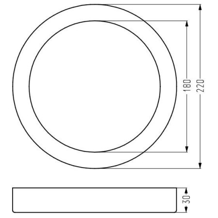 Candellux OPRAWA 2263762 xLED - 950 lm - 18W LED - 4000K