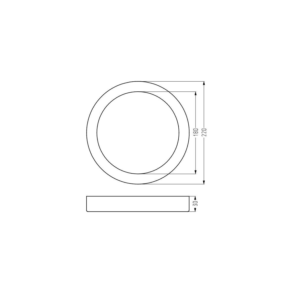 Candellux OPRAWA 2263762 xLED - 950 lm - 18W LED - 4000K