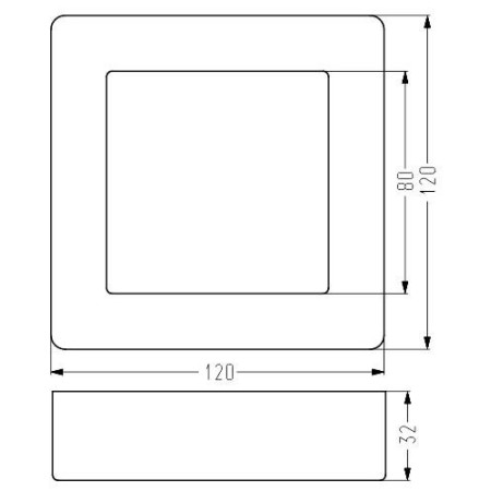Candellux OPRAWA 2263779 xLED - 330 lm - 6W LED - 4000K
