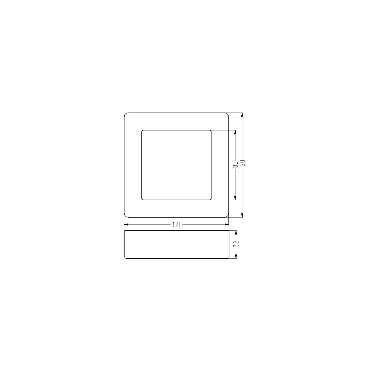 Candellux OPRAWA 2263779 xLED - 330 lm - 6W LED - 4000K