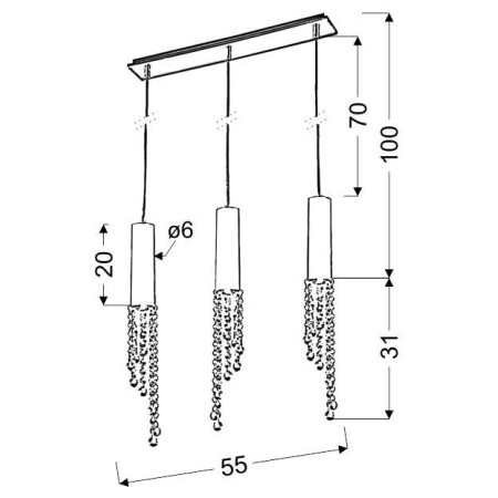 Candellux DUERO 33-25272-Z 3xGU10 - 3X3W LED