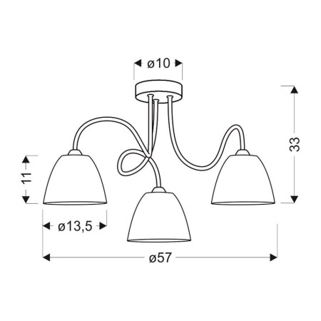 Candellux ELF 33-72580 3xE14