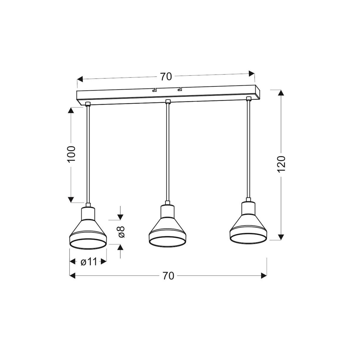 Candellux LAMPA 33-79008 3xE14