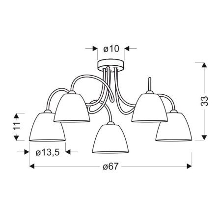 Candellux ELF 35-72603 5xE14