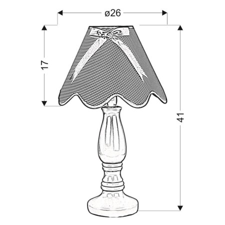 Candellux LAMPKA 41-84354 1xE27