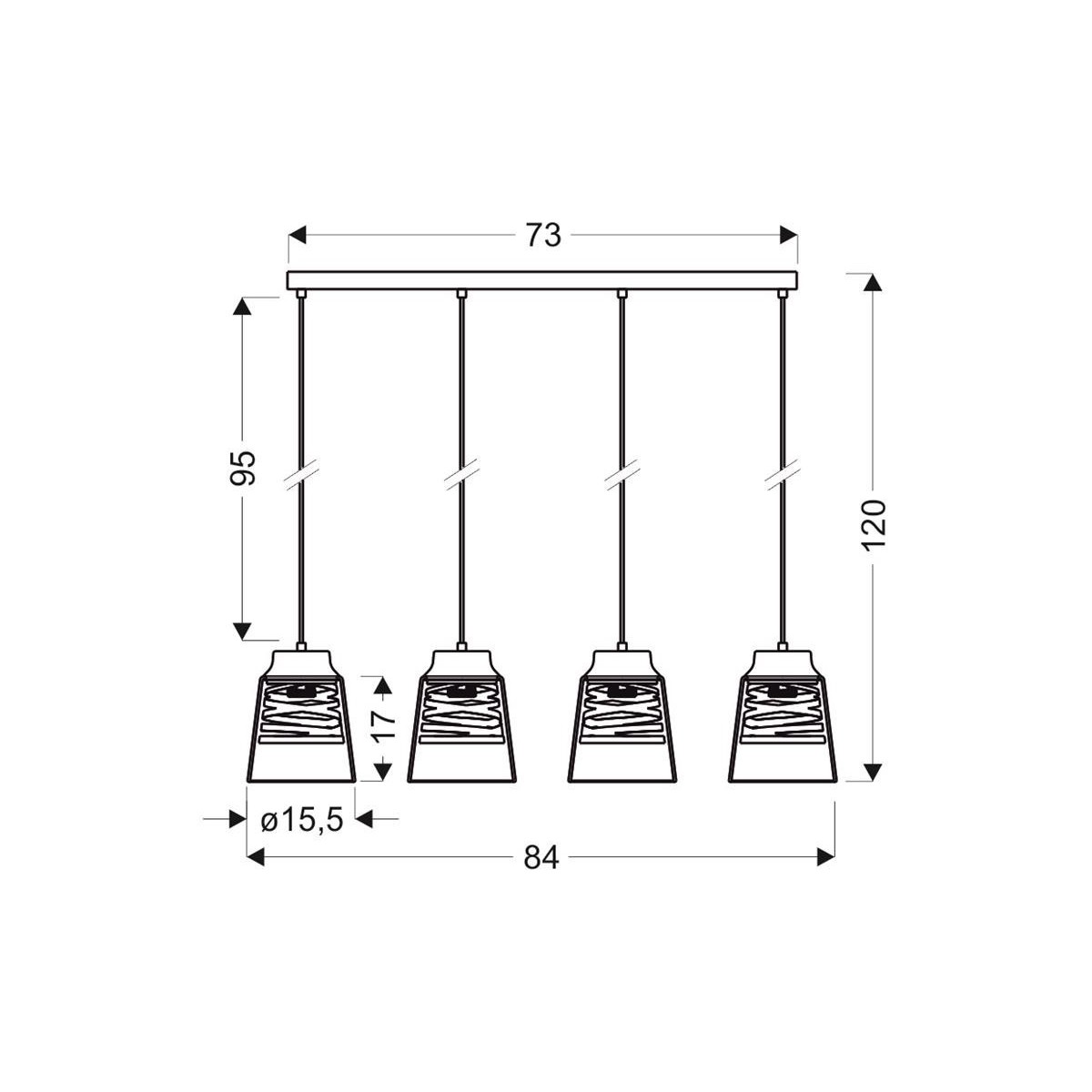 Candellux FRESNO 34-78124 4xE27