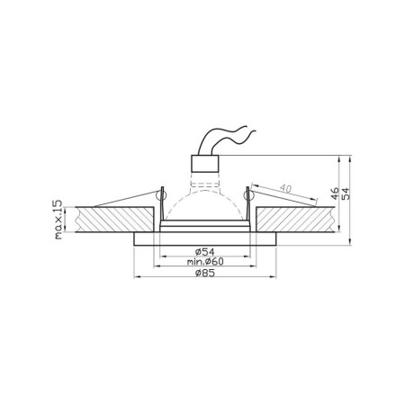 Candellux SH-06 2245614 1xMR16