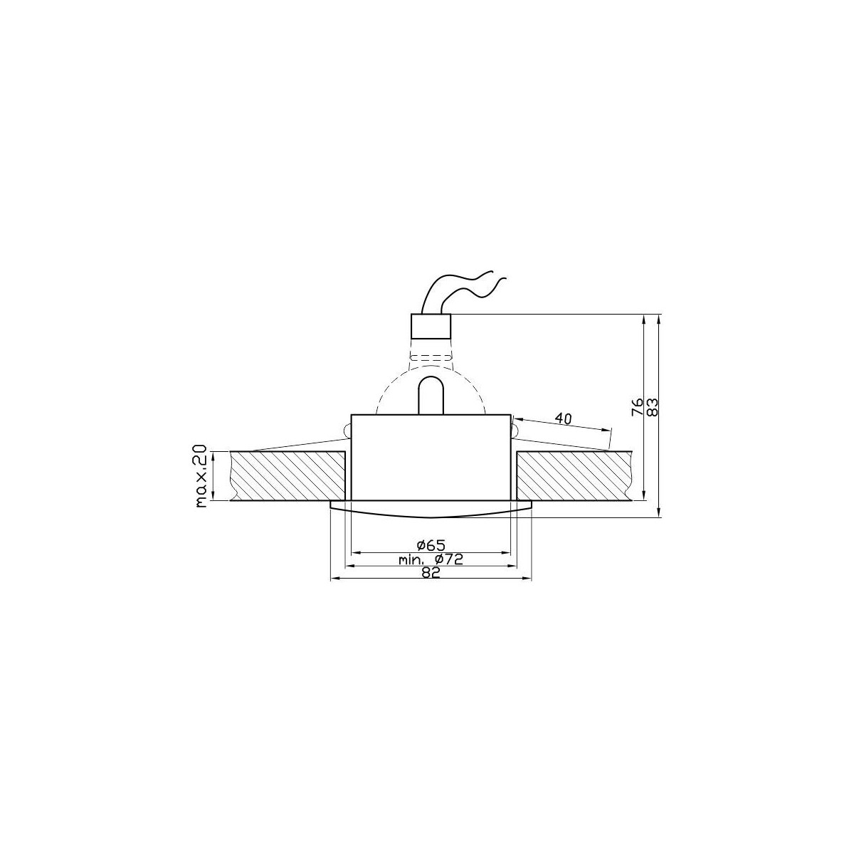 Candellux SH-10 2212593 1xMR16