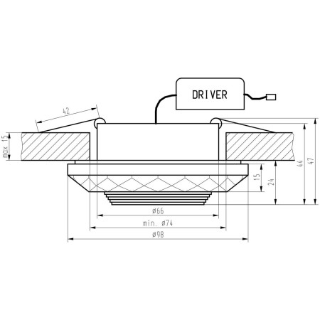 Candellux SS-36 2228945 xLED - 150 lm - 3W LED - 3000K