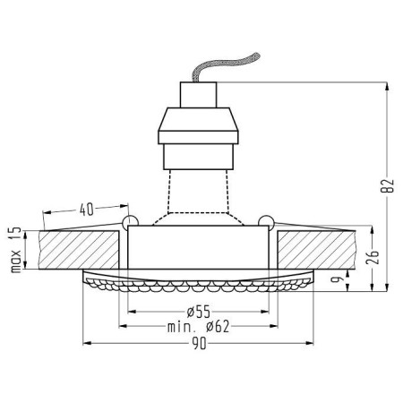 Candellux SOC-04 2250915 xGU10