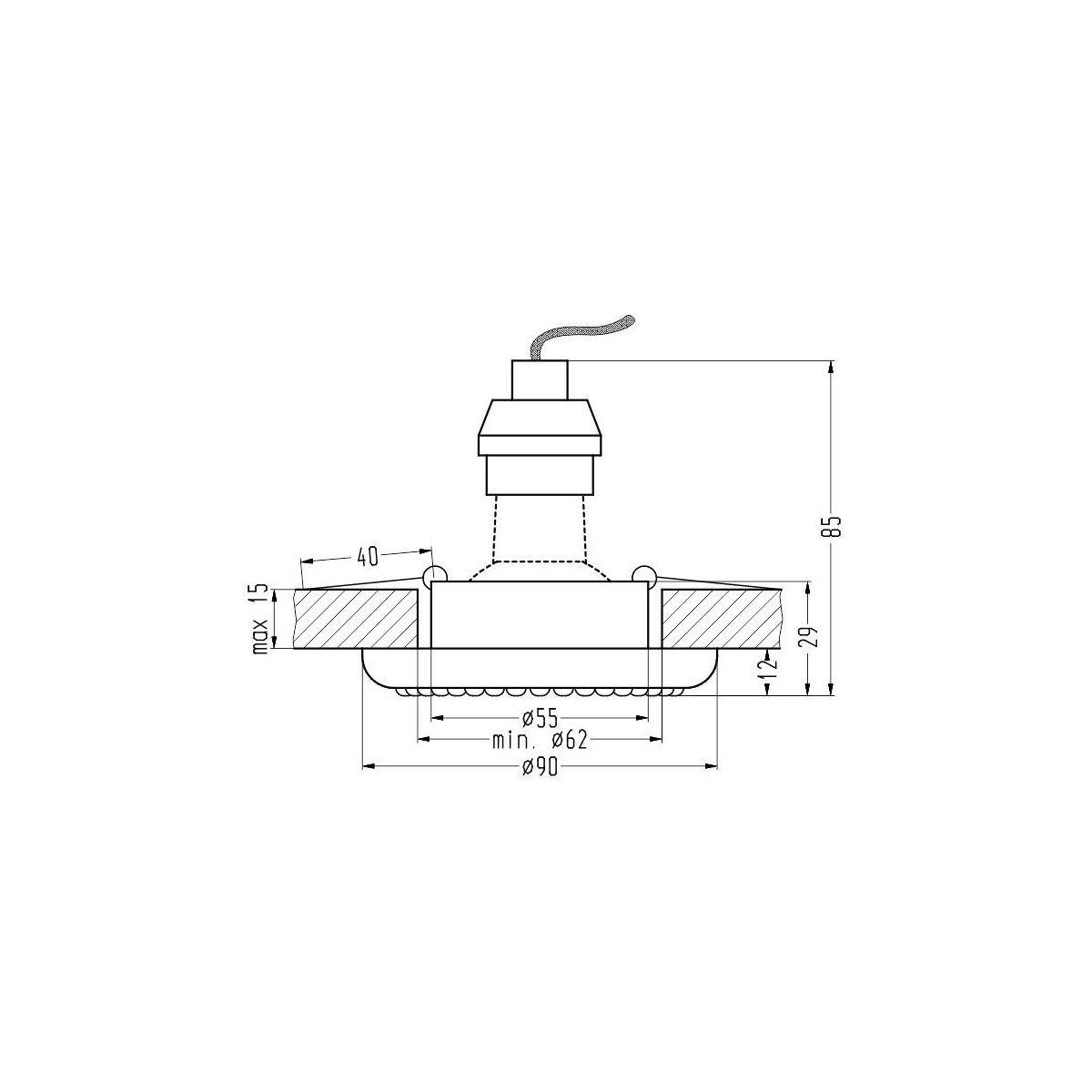 Candellux SOC-03 2251066 xGU10
