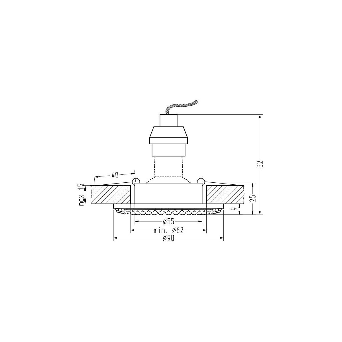 Candellux SOC-02 2251042 xGU10