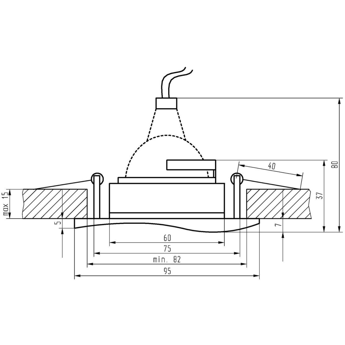 Candellux UO-17 2260245 xMR16