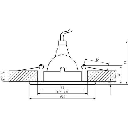 Candellux UO-16 2260238 xMR16