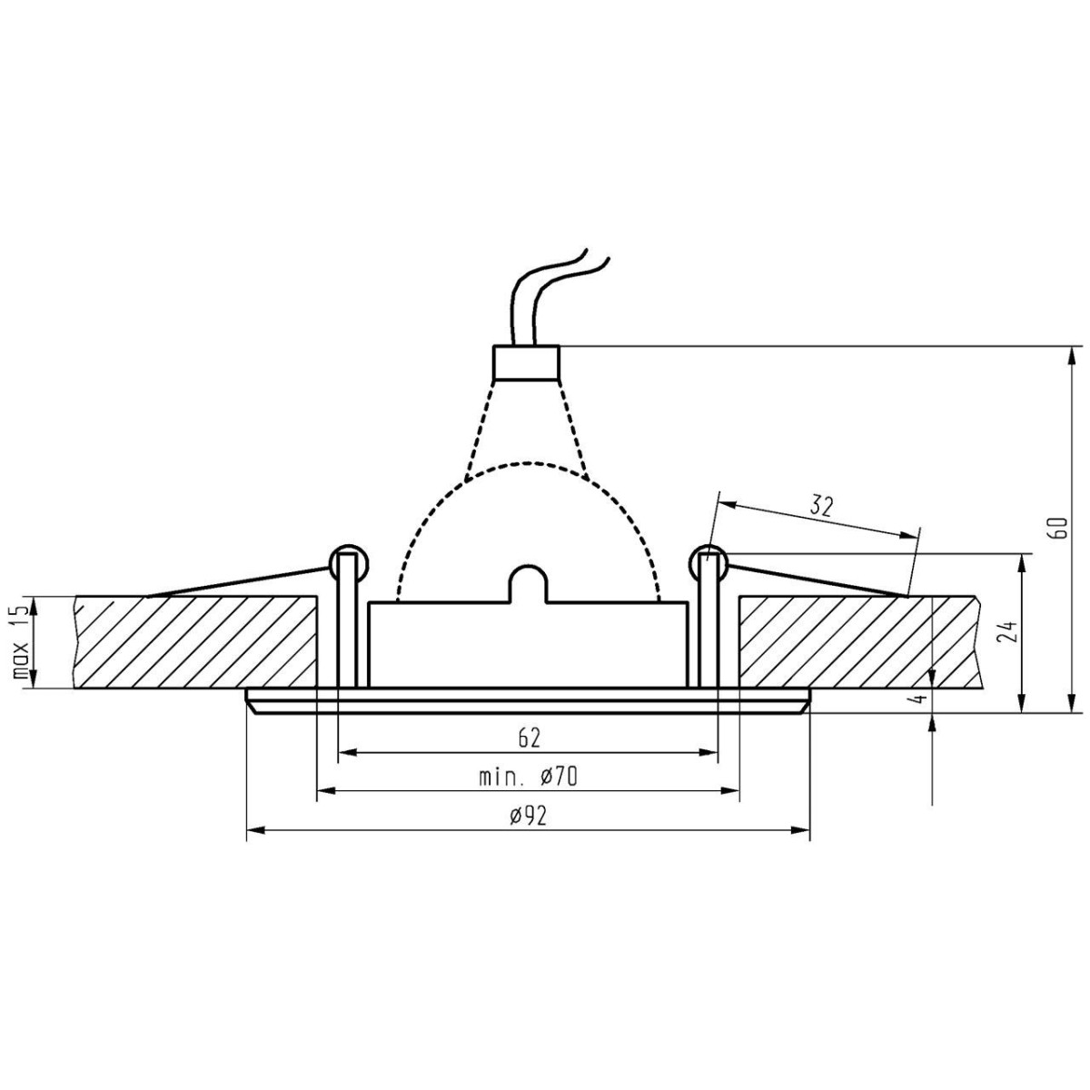 Candellux UO-16 2260238 xMR16