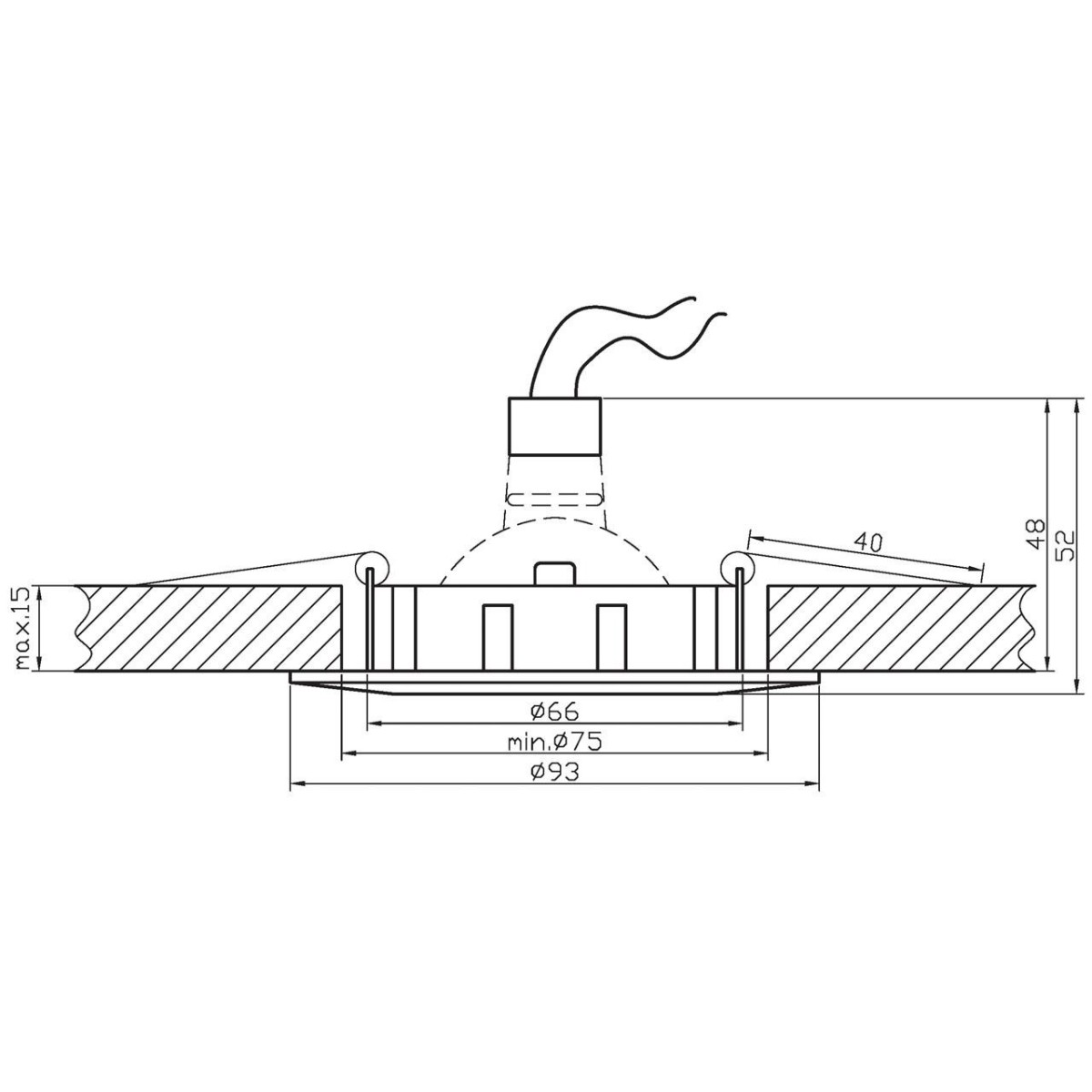 Candellux UO-03 2221556 xMR16
