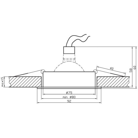 Candellux UA-02 2220437 xMR16