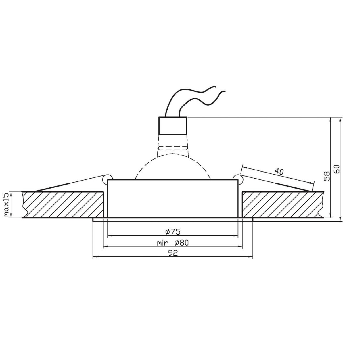 Candellux UA-02 2220437 xMR16