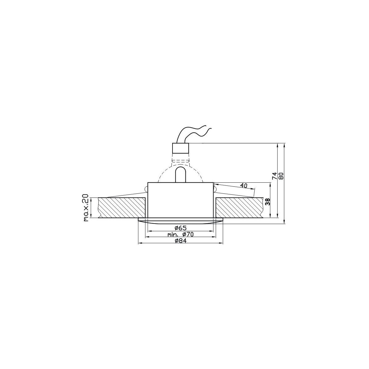 Candellux SH-08 2291463 1xMR16