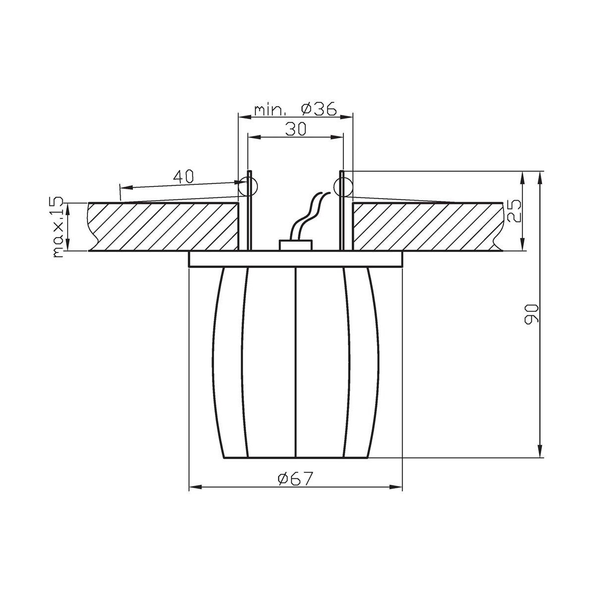 Candellux SK-24 2286405 xG4