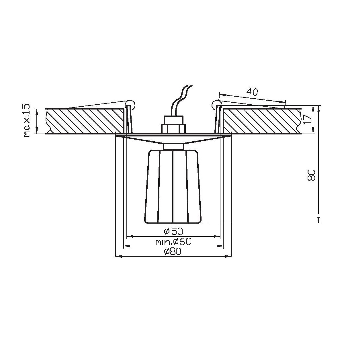 Candellux SK-25 2286634 xG4