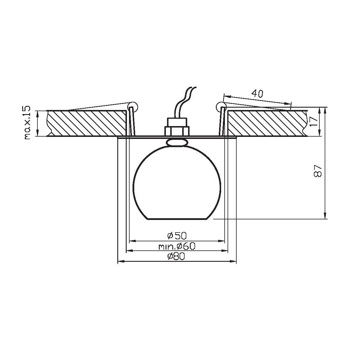 Candellux SK-20 2280243 xG4
