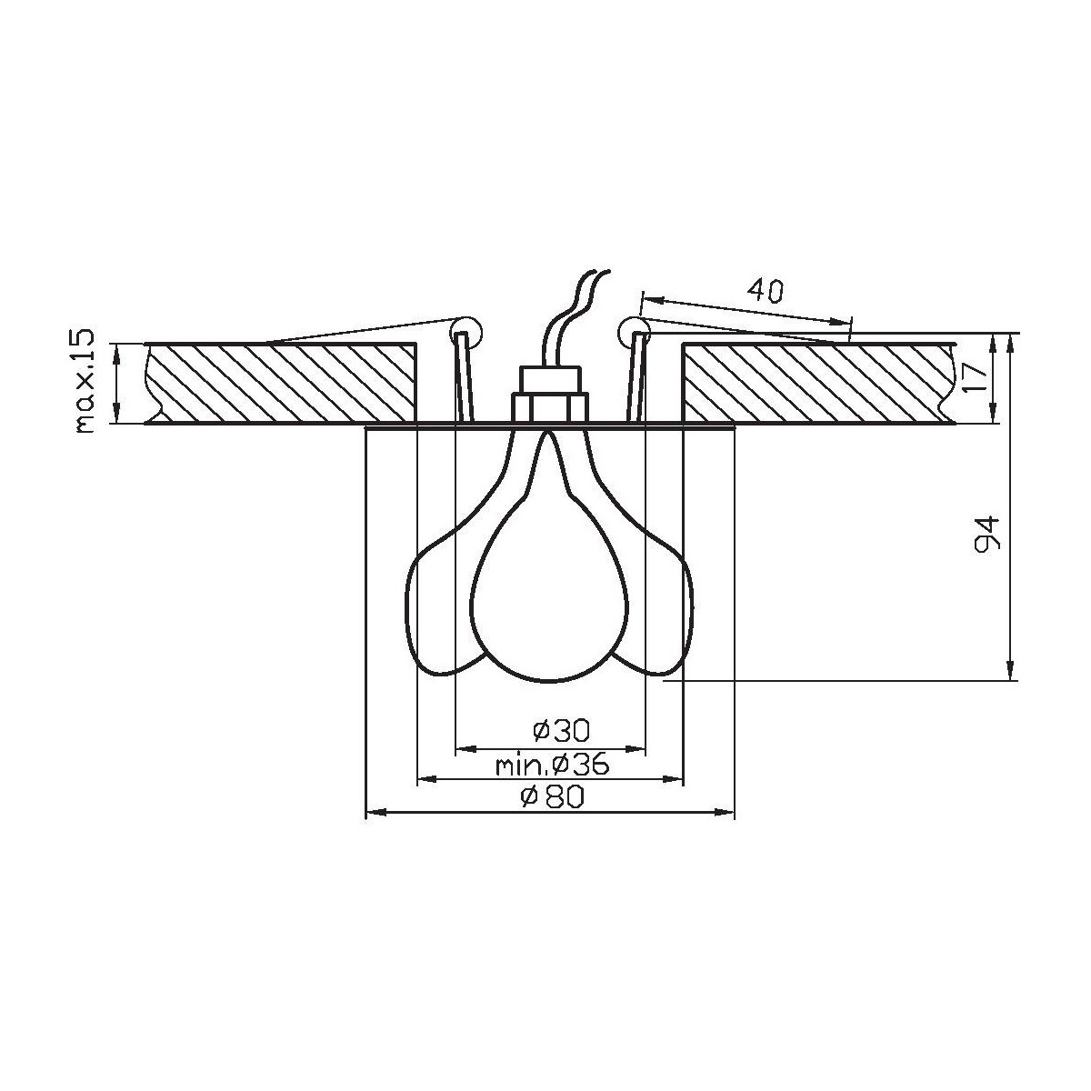 Candellux SK-54 2217751 xG4