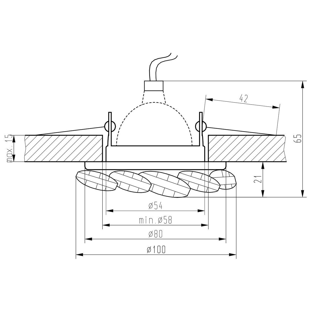 Candellux SK-77 2222820 xMR16