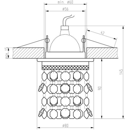 Candellux SK-68 2246119 xMR16