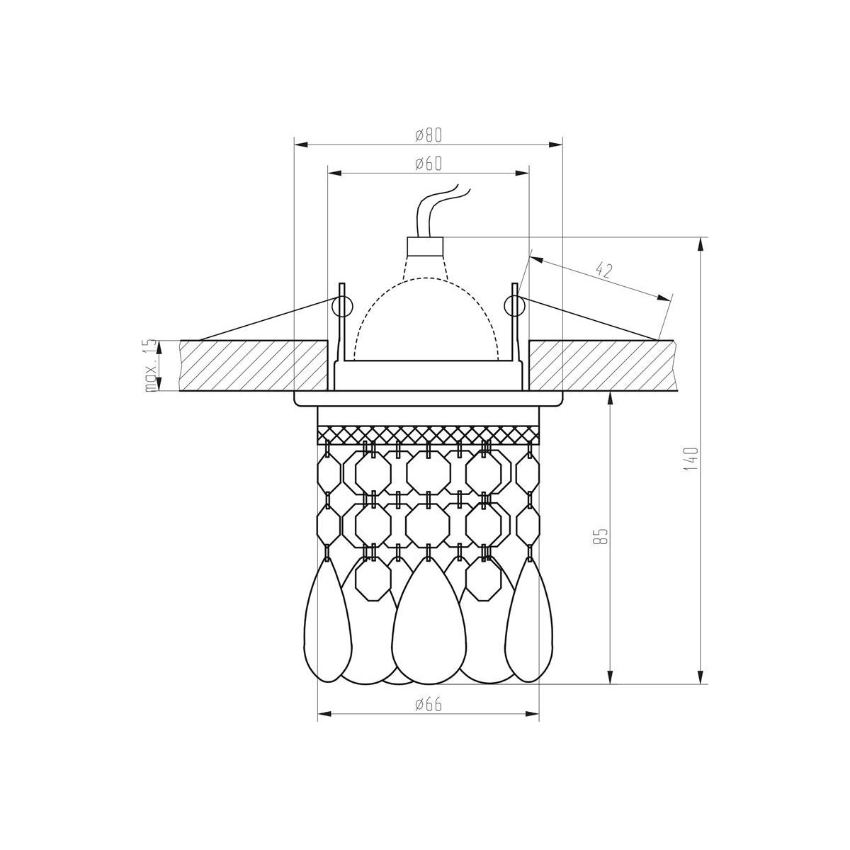 Candellux SK-64 2243910 xMR16