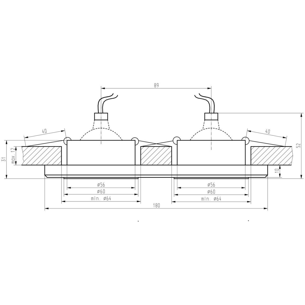 Candellux SS-21 2226590 xMR16